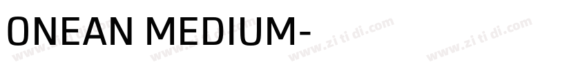 ONEAN MEDIUM字体转换